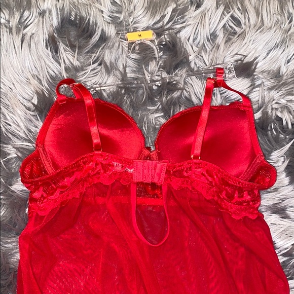 🆕 Lace Lingerie Slip Thong Matching Set - Picture 3 of 4